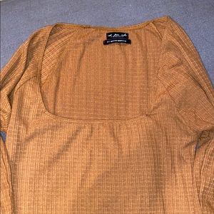orange UO square neck top